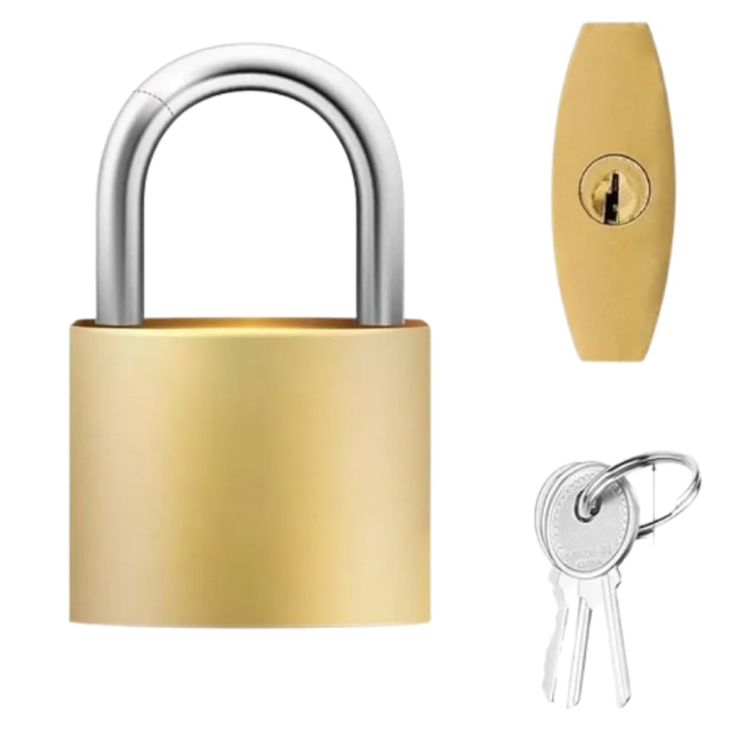 CANDADO CON 3 LLAVES 32MM, PESO: 90G