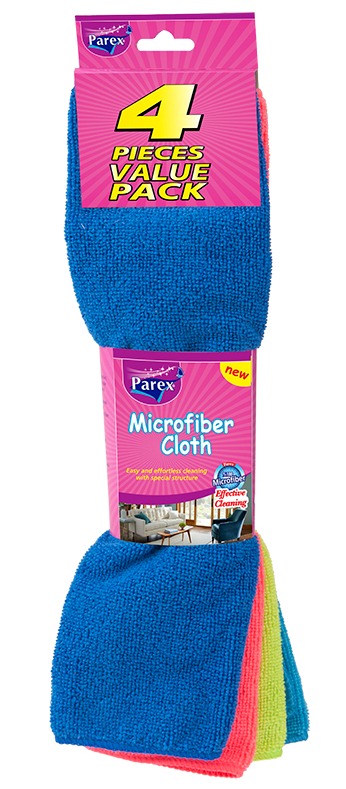 PAQUETE DE 4 PAÑOS DE MICROFIBRA