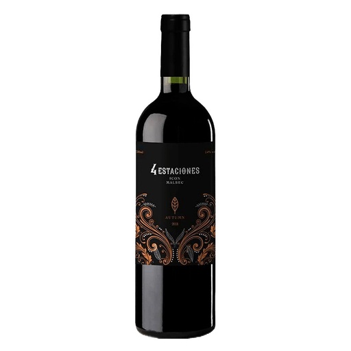 VINO 4 ESTACIONES ICON MALBEC 750 ML. CAJAS X 12 BOTELLAS