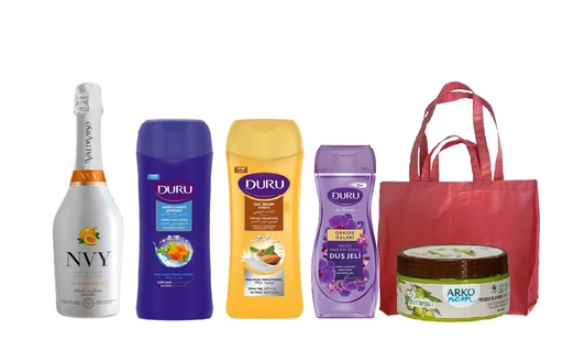 Combo Vino NVY,Acondicionador, Shampoo, Gel de Baño, Crema ARKO NEM